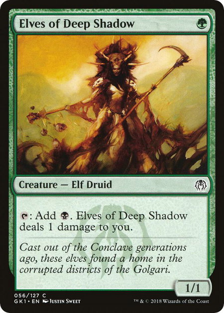 Elves of Deep Shadow - Guilds of Ravnica: Guild Kits Magic: The Gathering trading card
