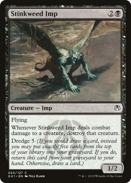 Stinkweed Imp trading card from Guilds of Ravnica: Guild Kits Stinkweed Imp - Guilds of Ravnica: Guild Kits Magic: The Gathering trading card