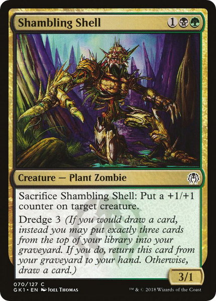 Shambling Shell trading card from Guilds of Ravnica: Guild Kits Shambling Shell - Guilds of Ravnica: Guild Kits Magic: The Gathering trading card