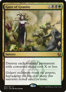 Gaze of Granite - Guilds of Ravnica: Guild Kits (GR1) #61 - Rare Magic: The Gathering Trading Card
