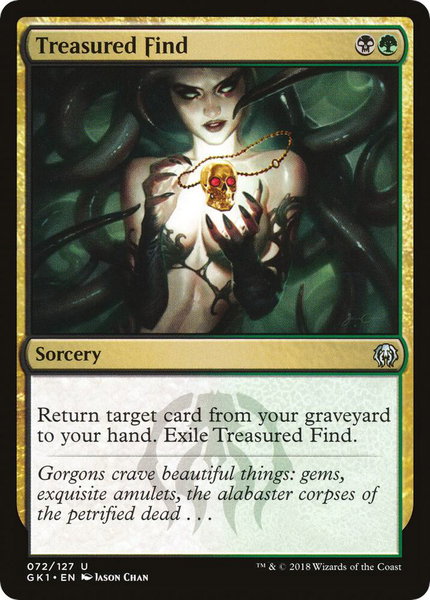 Treasured Find trading card from Guilds of Ravnica: Guild Kits Treasured Find - Guilds of Ravnica: Guild Kits Magic: The Gathering trading card