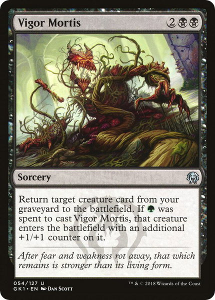 Vigor Mortis trading card from Guilds of Ravnica: Guild Kits Vigor Mortis - Guilds of Ravnica: Guild Kits Magic: The Gathering trading card