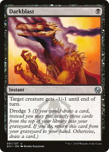 Darkblast - Guilds of Ravnica: Guild Kits (GR1) #51 - Uncommon Magic: The Gathering Trading Card