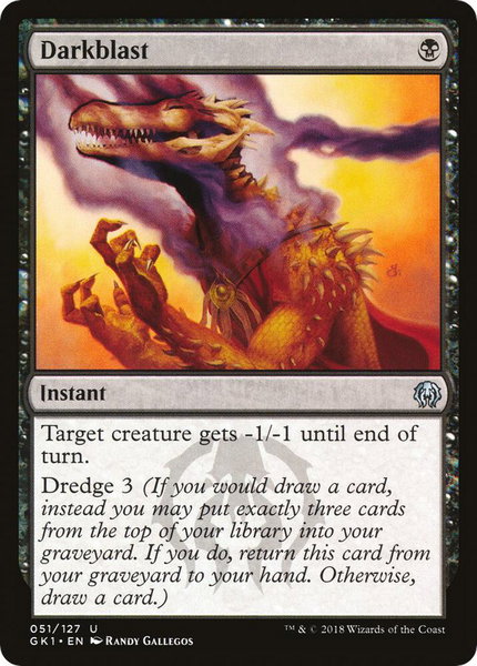 Darkblast - Guilds of Ravnica: Guild Kits Magic: The Gathering trading card