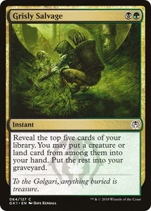 Grisly Salvage - Guilds of Ravnica: Guild Kits (GR1) #64 - Common Magic: The Gathering Trading Card