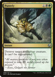 Putrefy - Guilds of Ravnica: Guild Kits (GR1) #68 - Uncommon Magic: The Gathering Trading Card
