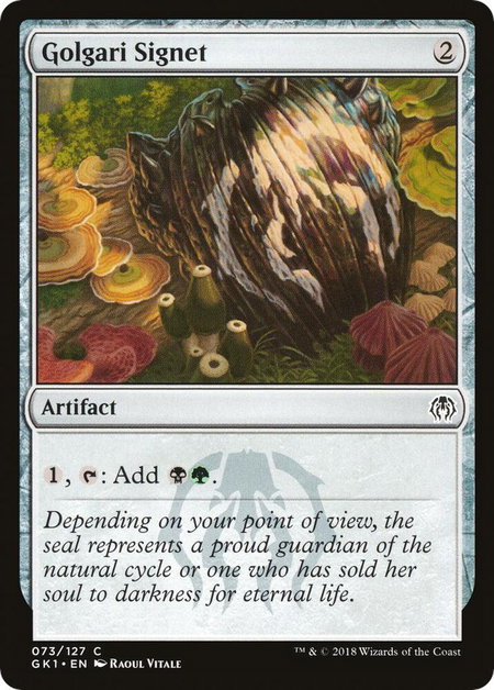 Golgari Signet - Guilds of Ravnica: Guild Kits Magic: The Gathering trading card