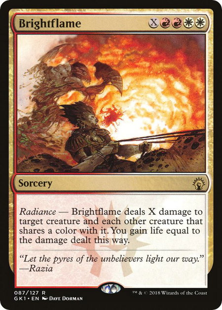 Brightflame - Guilds of Ravnica: Guild Kits Magic: The Gathering trading card