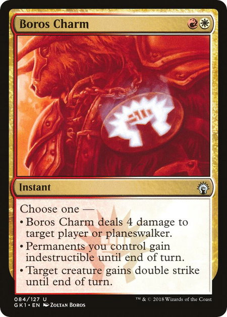 Boros Charm - Guilds of Ravnica: Guild Kits Magic: The Gathering trading card