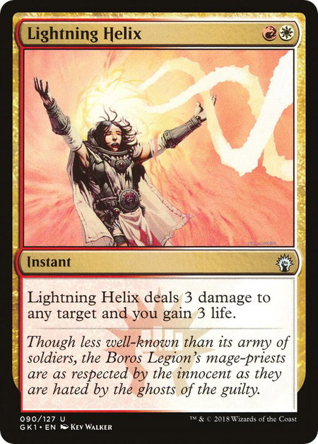 Lightning Helix - Guilds of Ravnica: Guild Kits Magic: The Gathering trading card