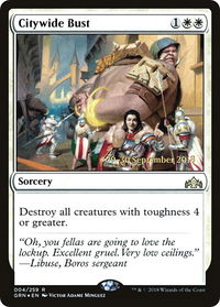 Citywide Bust - Prerelease Cards (PRE) #4s - Rare Magic: The Gathering Trading Card