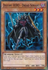 Destiny HERO - Dread Servant - Legendary Hero Decks (LDK4) #LEHD-ENA07 - Common / Short Print YuGiOh Trading Card