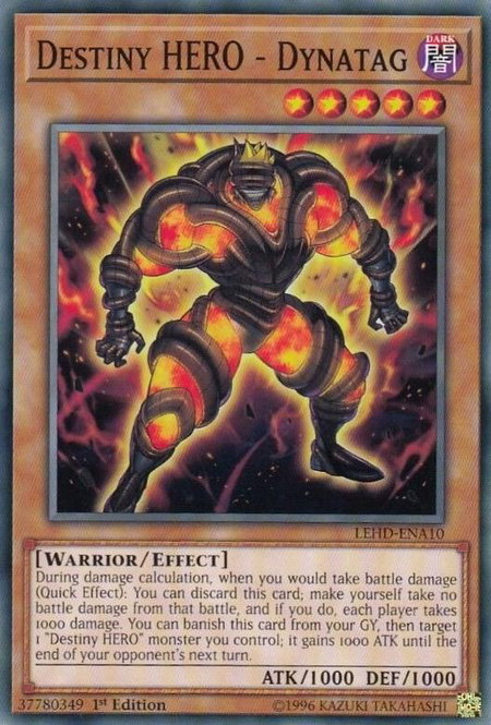 Destiny HERO - Dynatag - Legendary Hero Decks YuGiOh trading card