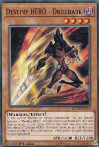 Destiny HERO - Drilldark - Legendary Hero Decks (LDK4) #LEHD-ENA11 - Common / Short Print YuGiOh Trading Card