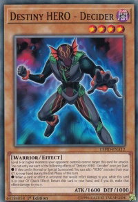 Destiny HERO - Decider - Legendary Hero Decks (LDK4) #LEHD-ENA12 - Common / Short Print YuGiOh Trading Card