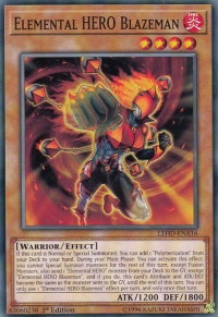 Elemental HERO Blazeman - Legendary Hero Decks (LDK4) #LEHD-ENA16 - Common / Short Print YuGiOh Trading Card
