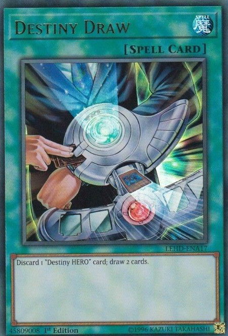 Destiny Draw (UR) - Legendary Hero Decks YuGiOh trading card