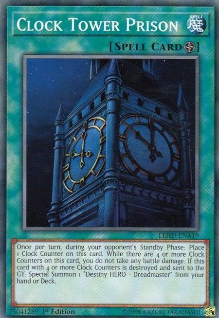 Clock Tower Prison trading card from Legendary Hero Decks Clock Tower Prison - Legendary Hero Decks YuGiOh trading card