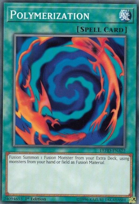 Polymerization trading card from Legendary Hero Decks Polymerization - Legendary Hero Decks YuGiOh trading card