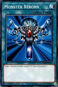 Monster Reborn (A) - Legendary Hero Decks (LDK4) #LEHD-ENA23 - Common / Short Print YuGiOh Trading Card