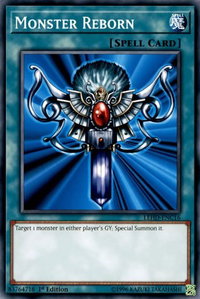 Monster Reborn (C) - Legendary Hero Decks (LDK4) #LEHD-ENC16 - Common / Short Print YuGiOh Trading Card