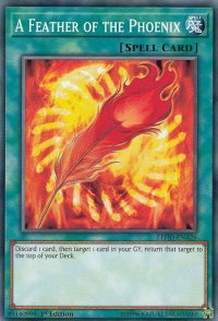 A Feather of the Phoenix - Legendary Hero Decks (LDK4) #LEHD-ENA26 - Common / Short Print YuGiOh Trading Card