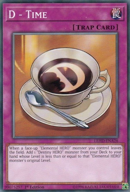 D - Time - Legendary Hero Decks YuGiOh trading card