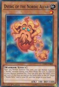 Dverg of the Nordic Alfar - Legendary Hero Decks (LDK4) #LEHD-ENB05 - Common / Short Print YuGiOh Trading Card