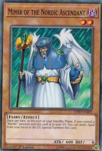 Mimir of the Nordic Ascendant - Legendary Hero Decks (LDK4) #LEHD-ENB09 - Common / Short Print YuGiOh Trading Card