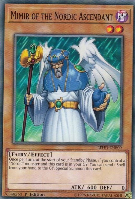 Mimir of the Nordic Ascendant - Legendary Hero Decks YuGiOh trading card