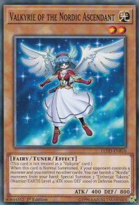 Valkyrie of the Nordic Ascendant - Legendary Hero Decks (LDK4) #LEHD-ENB10 - Common / Short Print YuGiOh Trading Card