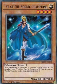 Tyr of the Nordic Champions - Legendary Hero Decks (LDK4) #LEHD-ENB12 - Common / Short Print YuGiOh Trading Card