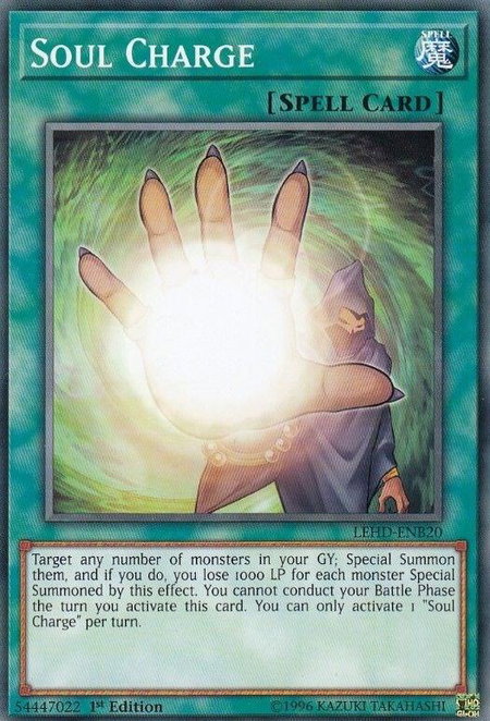 Soul Charge - Legendary Hero Decks YuGiOh trading card