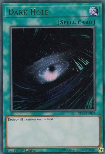Dark Hole (UR) - Legendary Hero Decks YuGiOh trading card