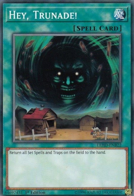 Hey, Trunade! trading card from Legendary Hero Decks Hey, Trunade! - Legendary Hero Decks YuGiOh trading card