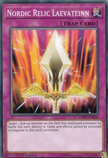 Nordic Relic Laevateinn - Legendary Hero Decks YuGiOh trading card