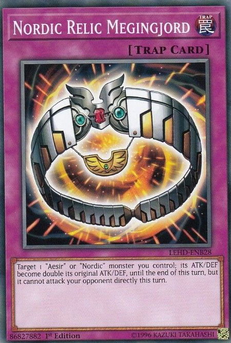 Nordic Relic Megingjord - Legendary Hero Decks YuGiOh trading card