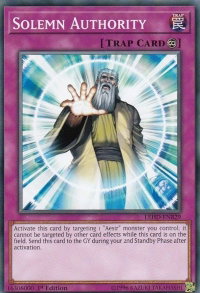 Solemn Authority - Legendary Hero Decks (LDK4) #LEHD-ENB29 - Common / Short Print YuGiOh Trading Card