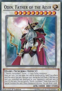 Odin, Father of the Aesir - Legendary Hero Decks (LDK4) #LEHD-ENB32 - Common / Short Print YuGiOh Trading Card