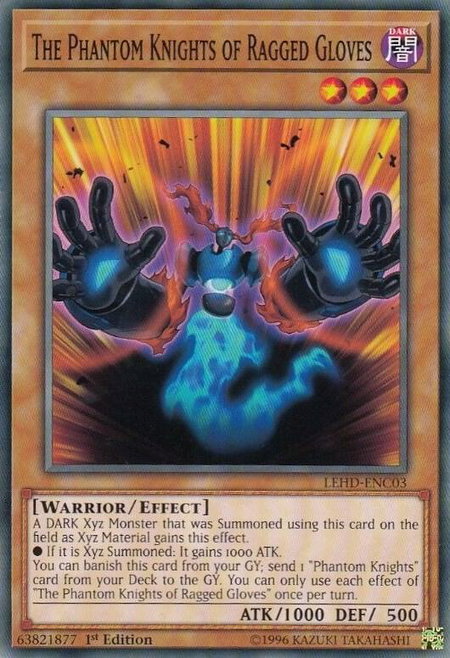 The Phantom Knights of Ragged Gloves trading card from Legendary Hero Decks The Phantom Knights of Ragged Gloves - Legendary Hero Decks YuGiOh trading card