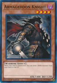 Armageddon Knight - Legendary Hero Decks (LDK4) #LEHD-ENC06 - Common / Short Print YuGiOh Trading Card