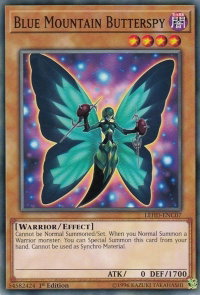 Blue Mountain Butterspy - Legendary Hero Decks (LDK4) #LEHD-ENC07 - Common / Short Print YuGiOh Trading Card