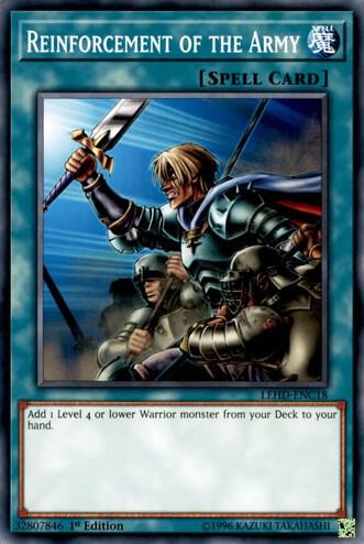 Reinforcement of the Army trading card from Legendary Hero Decks Reinforcement of the Army - Legendary Hero Decks YuGiOh trading card