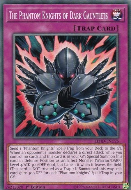 The Phantom Knights of Dark Gauntlets - Legendary Hero Decks YuGiOh trading card
