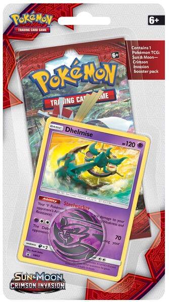 Crimson Invasion Single Pack Blister [Dhelmise] - SM - Crimson Invasion Pokémon trading card