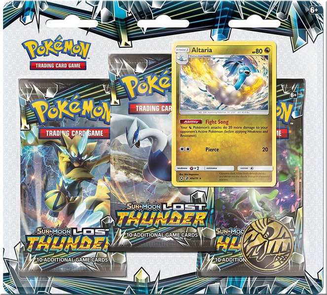 Lost Thunder 3 Pack Blister [Altaria] - SM - Lost Thunder Pokémon trading card