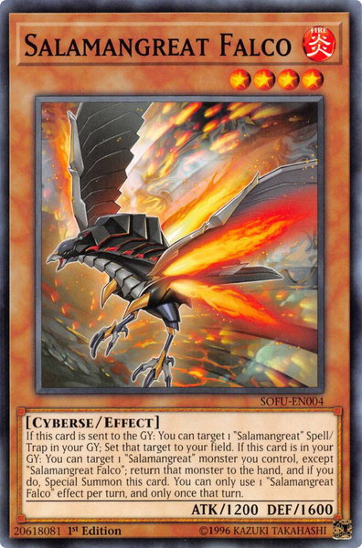 Salamangreat Falco trading card from Soul Fusion Salamangreat Falco - Soul Fusion YuGiOh trading card