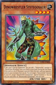 Dinowrestler Systegosaur - Soul Fusion (SOFU) #SOFU-EN008 - Common / Short Print YuGiOh Trading Card
