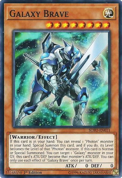 Galaxy Brave - Soul Fusion YuGiOh trading card
