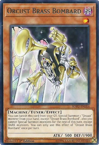 Orcust Brass Bombard - Soul Fusion YuGiOh trading card